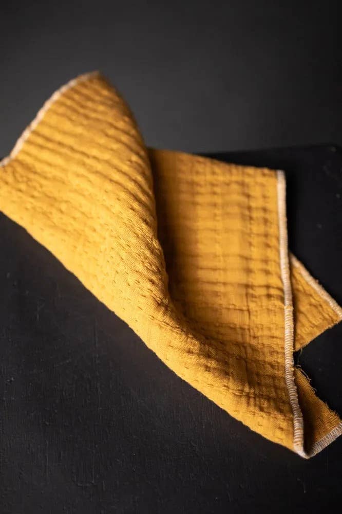 Soft Stitch Ginger & Honey Jacquard Cotton by Merchant and Mills