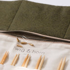 Estuche estándar de lana para agujas intercambiables: Light Gray de Quince & Co.