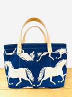 Bolsa tote George – Lorton Trot: Blue de Erin Flett