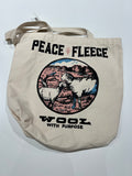 Bolsa tote Peace Fleece