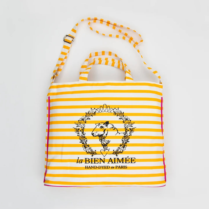 La Bien Aimee - Striped Bag, Yellow Stripe