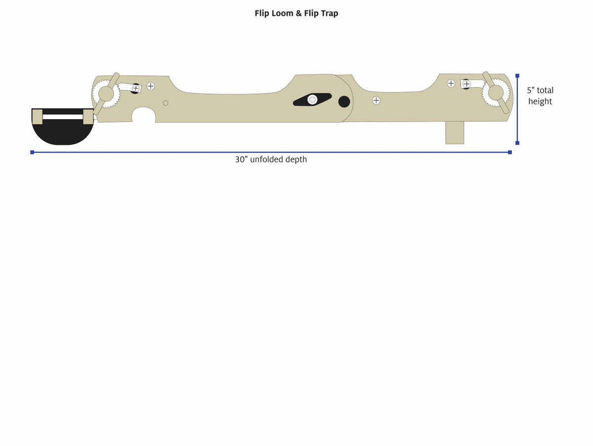 Bandeja Trap para Flip de Schacht, diagrama de medidas