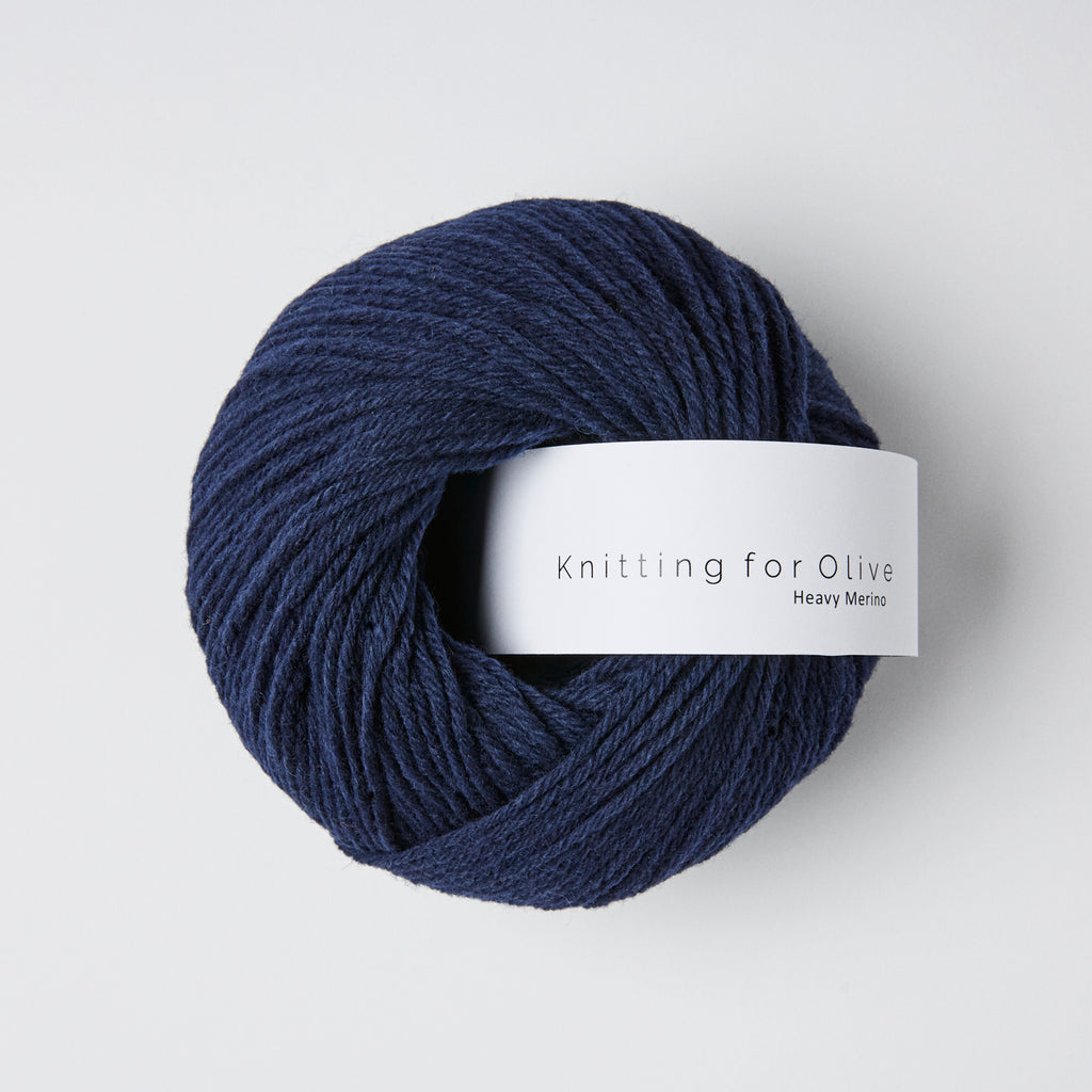 Knitting for Olive - Heavy Merino - Worsted (medio), Navy Blue