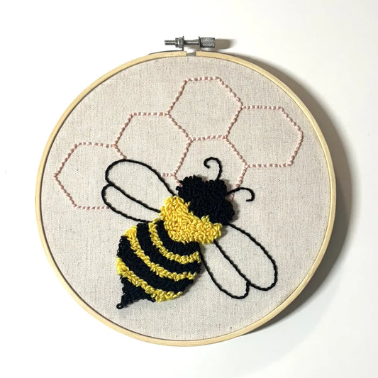 Honey Bee Floss Punch Embroidery Kit