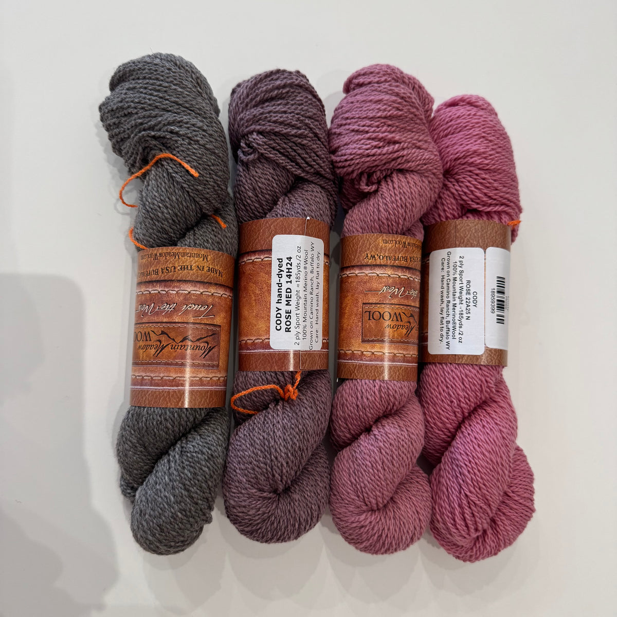 Quad Gradient Sport Yarn, Rose