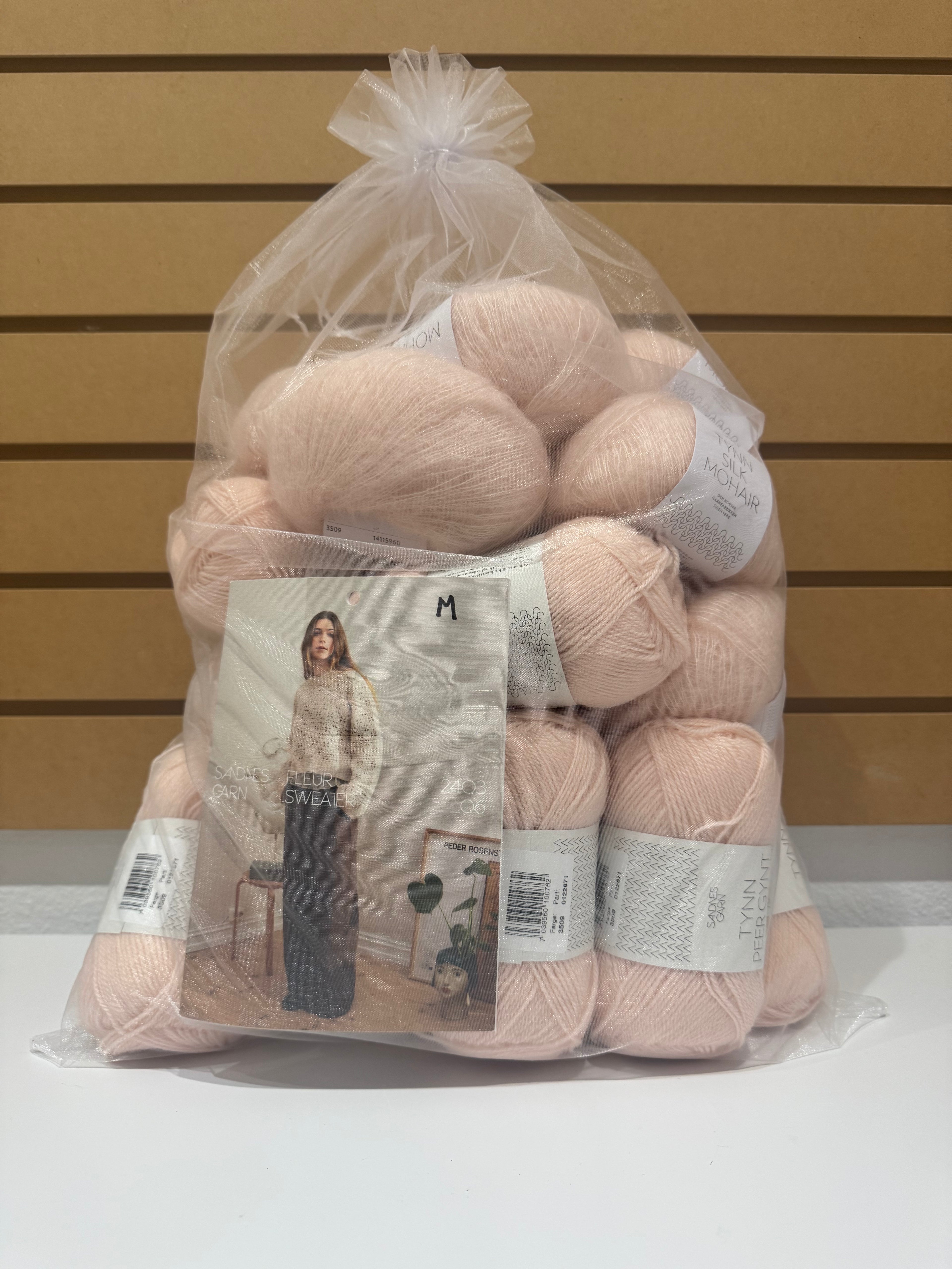 Kit de suéter Fleur, Light Pink