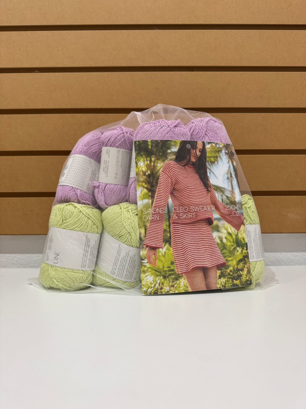 Kit de blusa y falda Cleo, Purple/Green