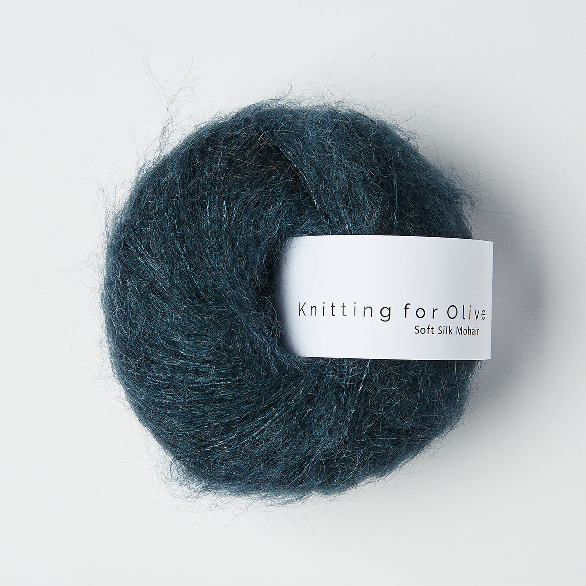 Knitting for Olive - Soft Silk Mohair - Lace Weight, Deep Petrolium Blue