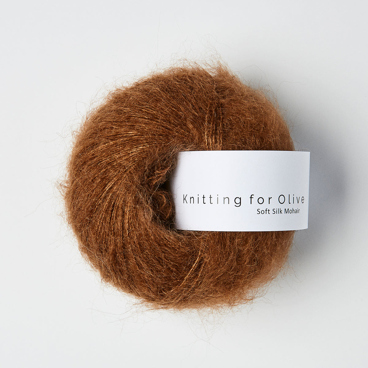 Knitting for Olive - Soft Silk Mohair - Lace Weight, Dark Cognac