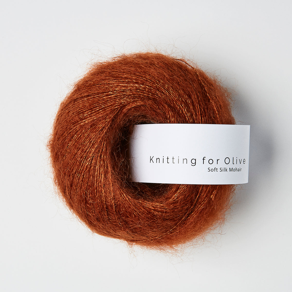 Knitting for Olive - Soft Silk Mohair - Lace Weight, Rust