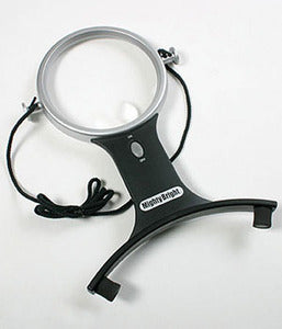 Lupa con luz manos libres de 4 in (10 cm) de Bryson