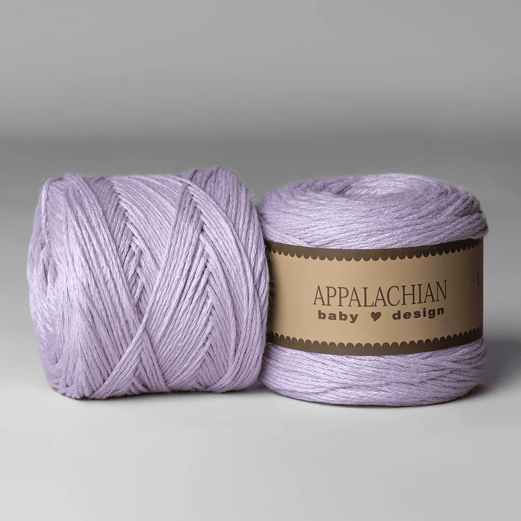 Ovillo de estambre de algodón orgánico de EE. UU., Sport (fino), Lilac