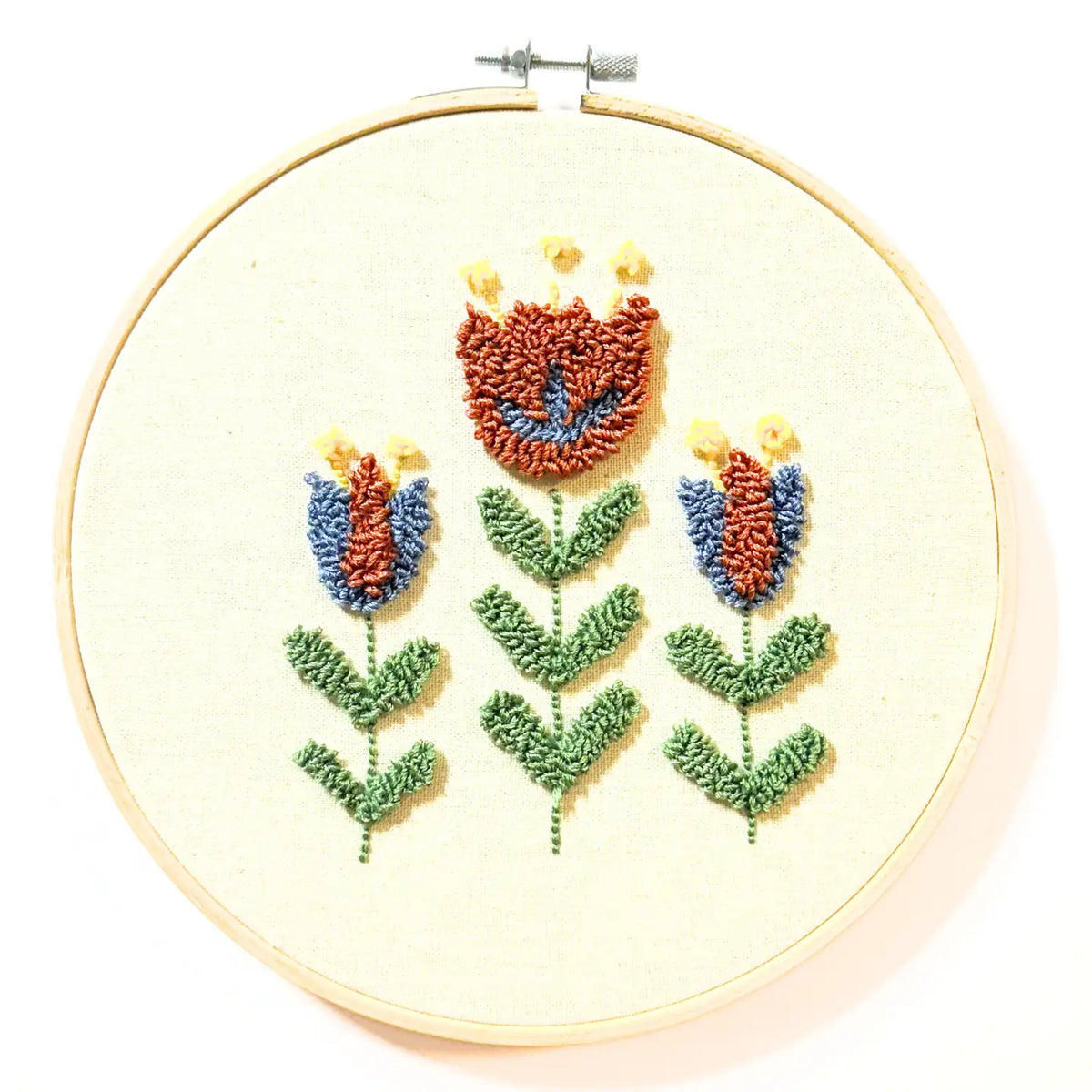 Nordic Blooms Floss Punch Embroidery Kit by Plum Diddle