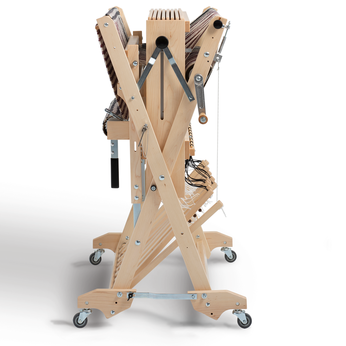 Telar Baby Wolf de 8 marcos de Schacht, plegado sobre el carrito Wolf Stroller (se vende por separado)