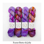 La Bien Aimee - Merino Super Sock, Peanut Butter & Jelly
