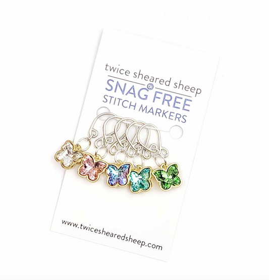 Twice Sheared Sheep - Butterfly Stitch Markers