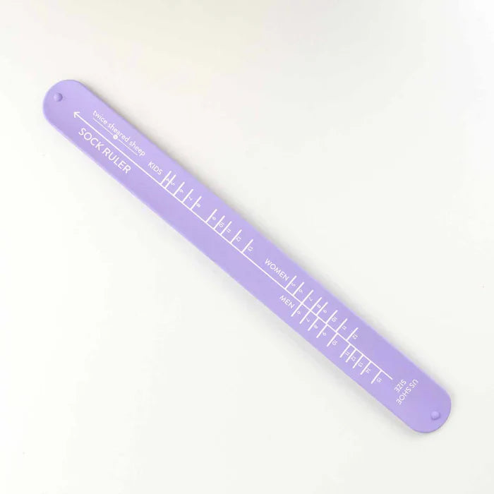 Twice Sheared Sheep - Sock Ruler, Lavender