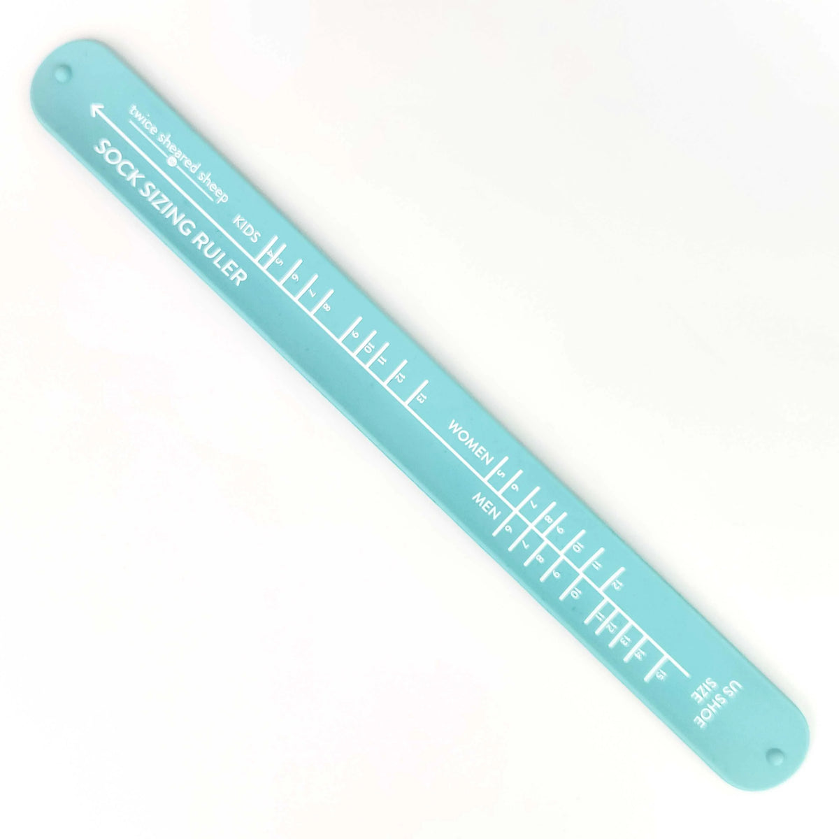 Twice Sheared Sheep - Sock Ruler, Sea Glass