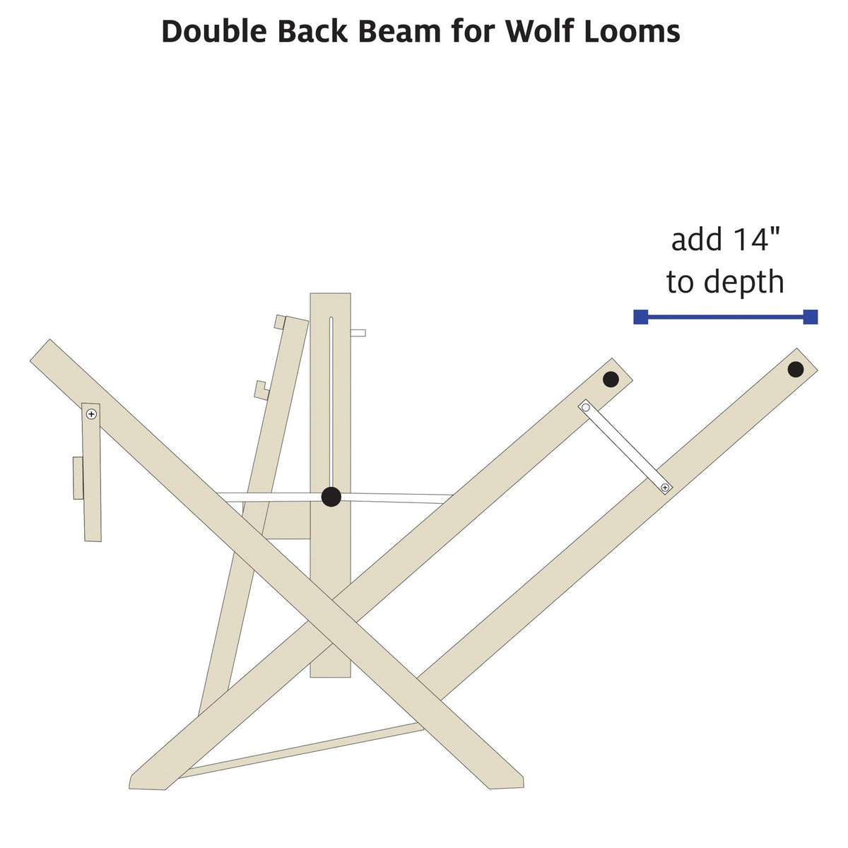 Doble enjulio trasero para Baby Wolf de Schacht, diagrama de medidas