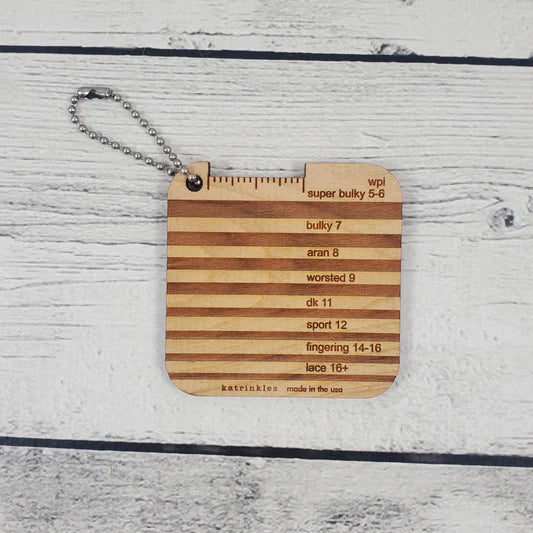 Yarn Weight Gauge Mini Tool