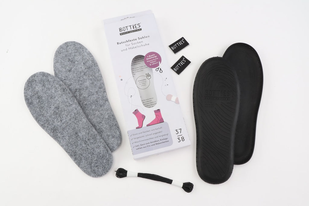 Botties Basic Edition: Non-slip soles, US 6.5-7.5