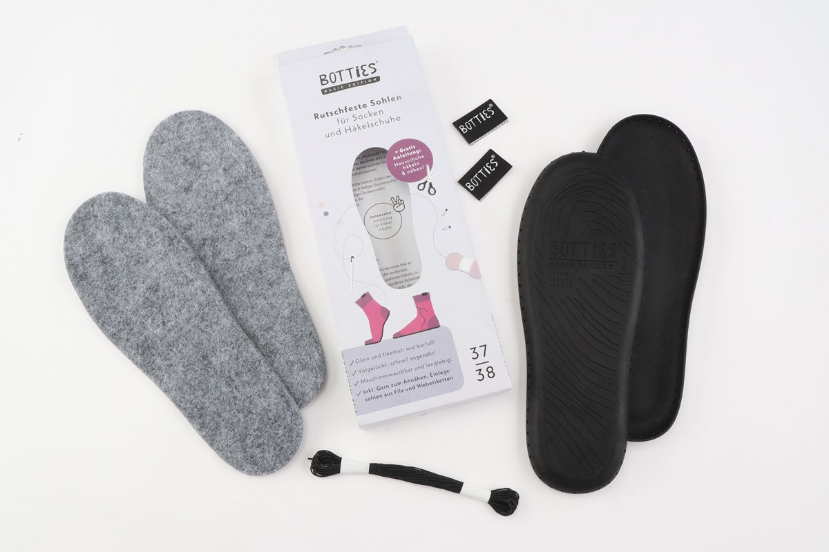 Botties Basic Edition: Non-slip soles, US 6.5-7.5