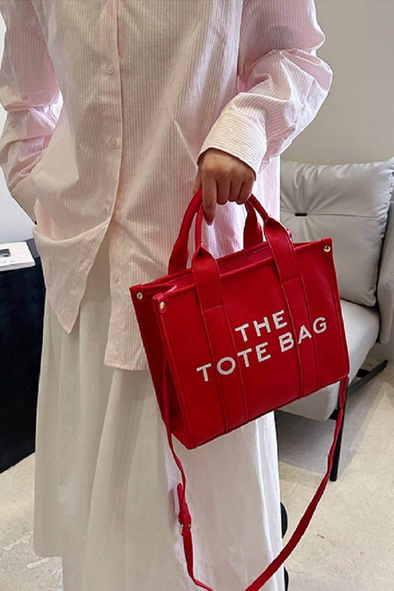 The Tote Bag w/ Shoulder Strap: WHITE