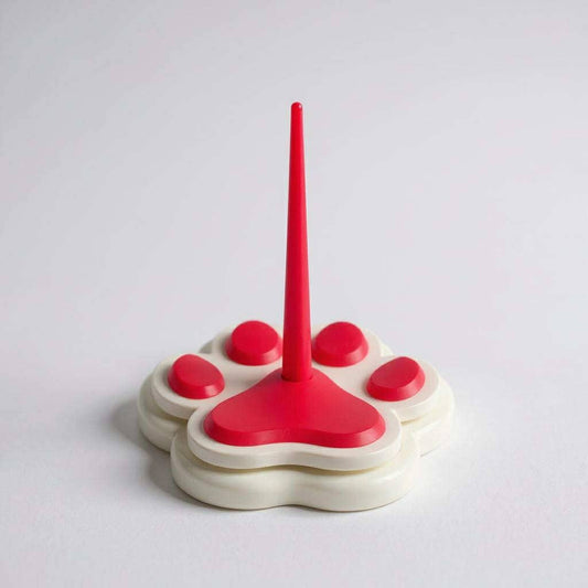 3D Printed Paw Print Yarn Holder – Pet Lover : Red