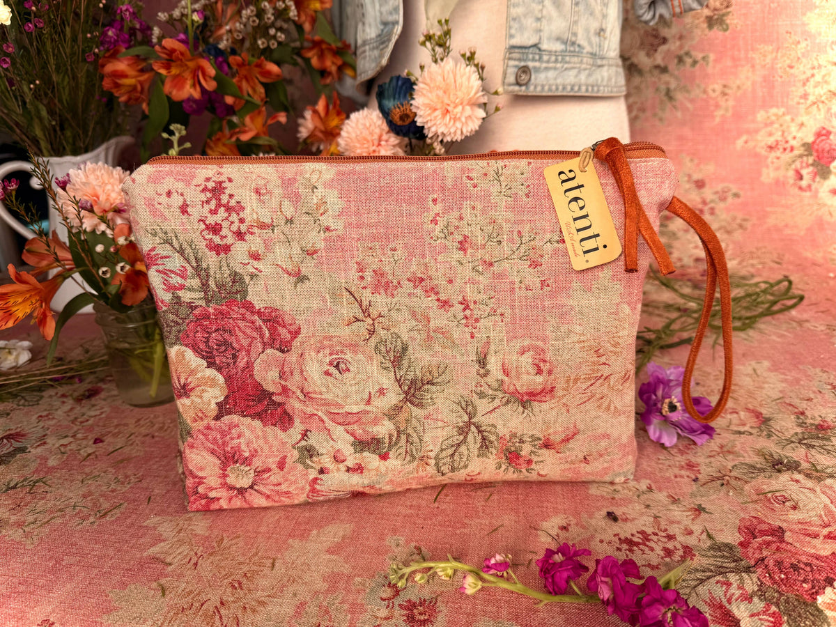 Neceser grande Rosewood Grand Pouch de Atenti, hecho en EE. UU.