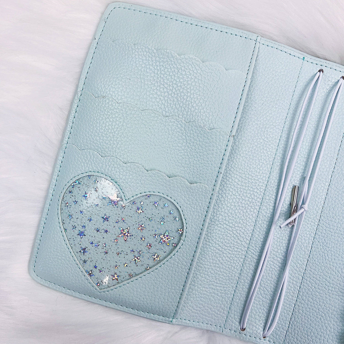 Pastel Mint BEE-6 Traveler's Notebook | Fits 5"x7" Inserts + Notebooks by The HoneyBShop