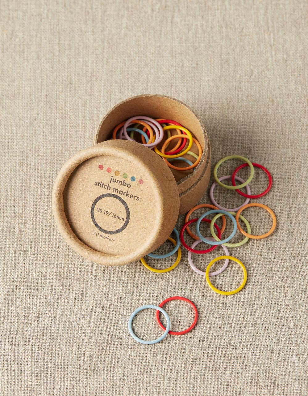 Marcadores de puntos de anillo de colores - Jumbo de Cocoknits