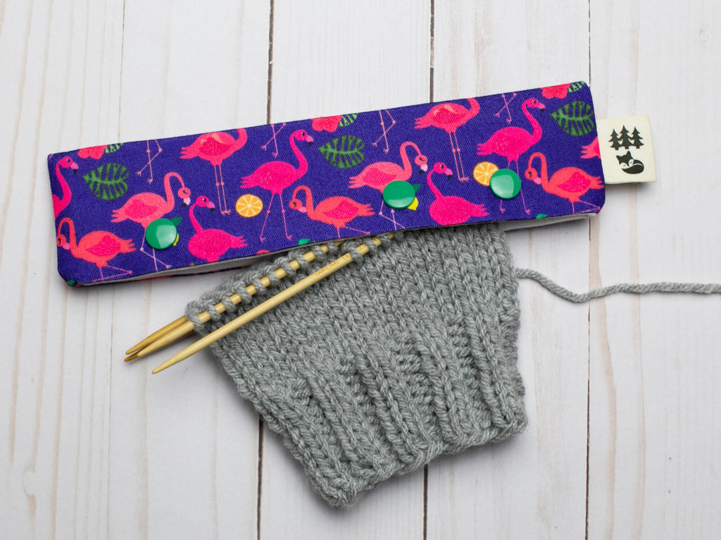 Fancy Flamingo | Portaagujas de doble punta de Fox & Pine Stitches