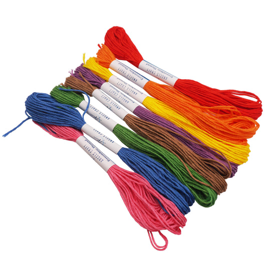 Embroidery Thread, 8-ct Asstd. Colors (3 options available): Primary Colors