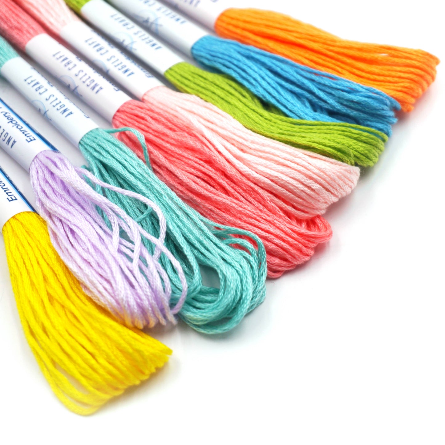 Embroidery Thread, 8-ct Asstd. Colors: Pastel Colors