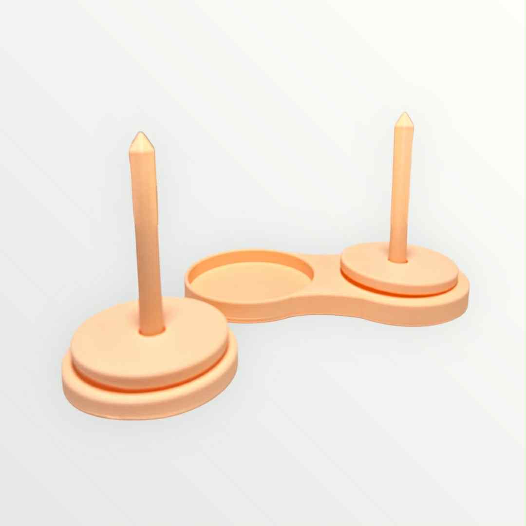 Double Yarn Holder | Convertible Dual or Single Spindle |: Hot Pink