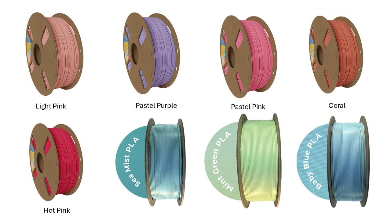 3D Printed Yarn Spinner | Flower Base Yarn Guide |: Light Pink
