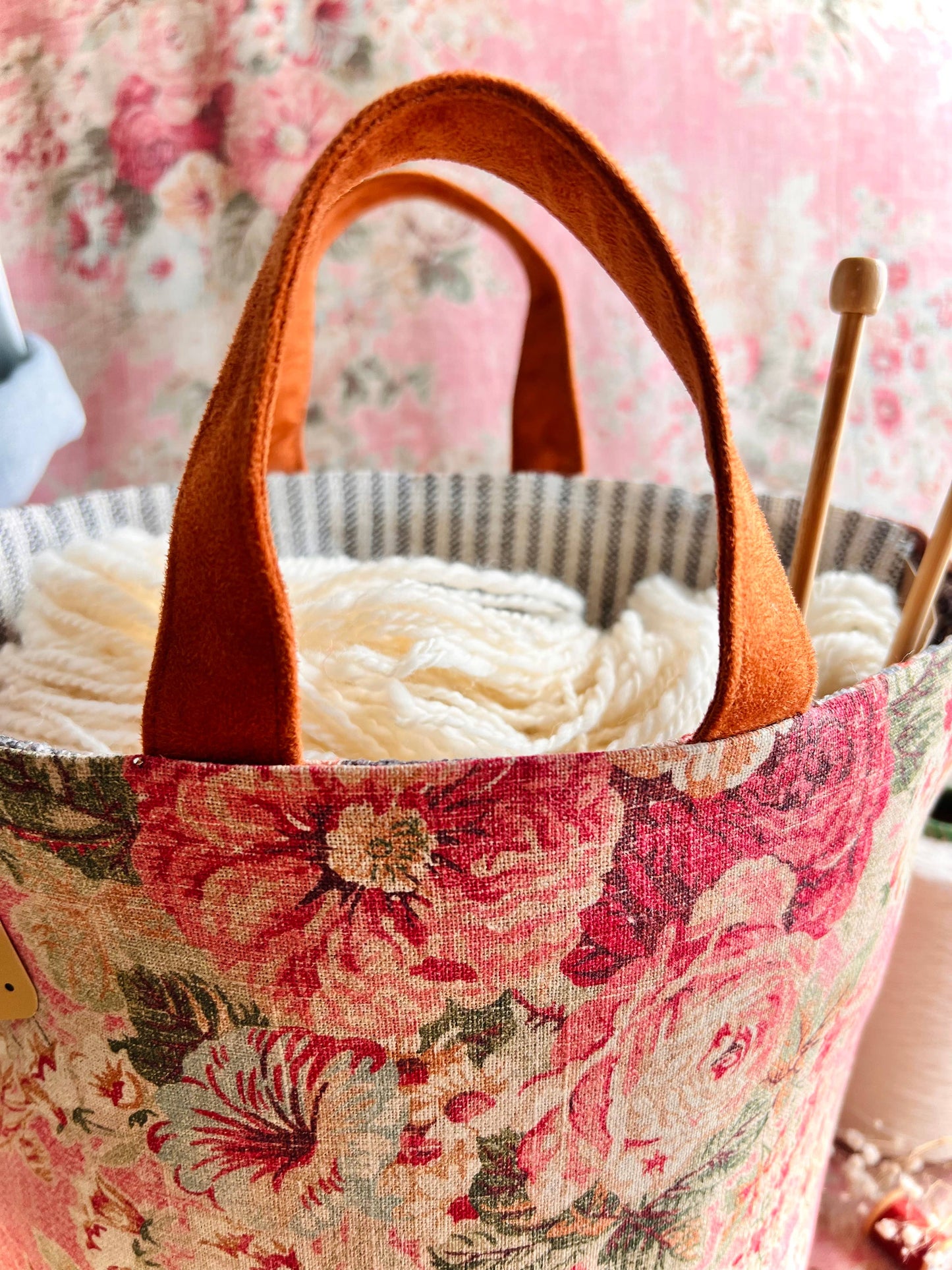 Rosewood Hope Basket, Project Bag