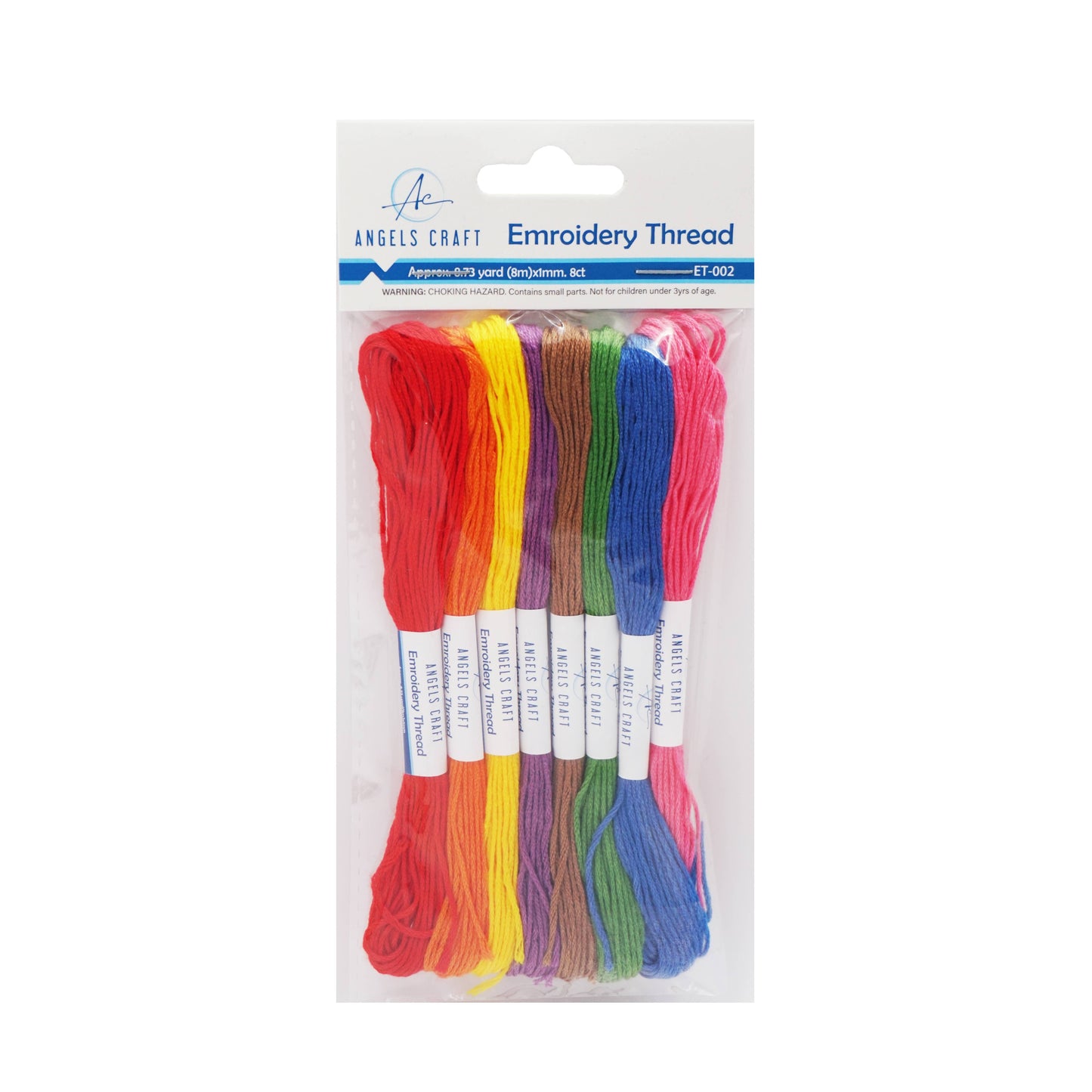Embroidery Thread, 8-ct Asstd. Colors: Pastel Colors