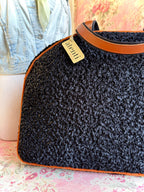 Bolsa de viaje Overnighter Weekender Persian Lamb de Atenti, hecha a mano en EE. UU.
