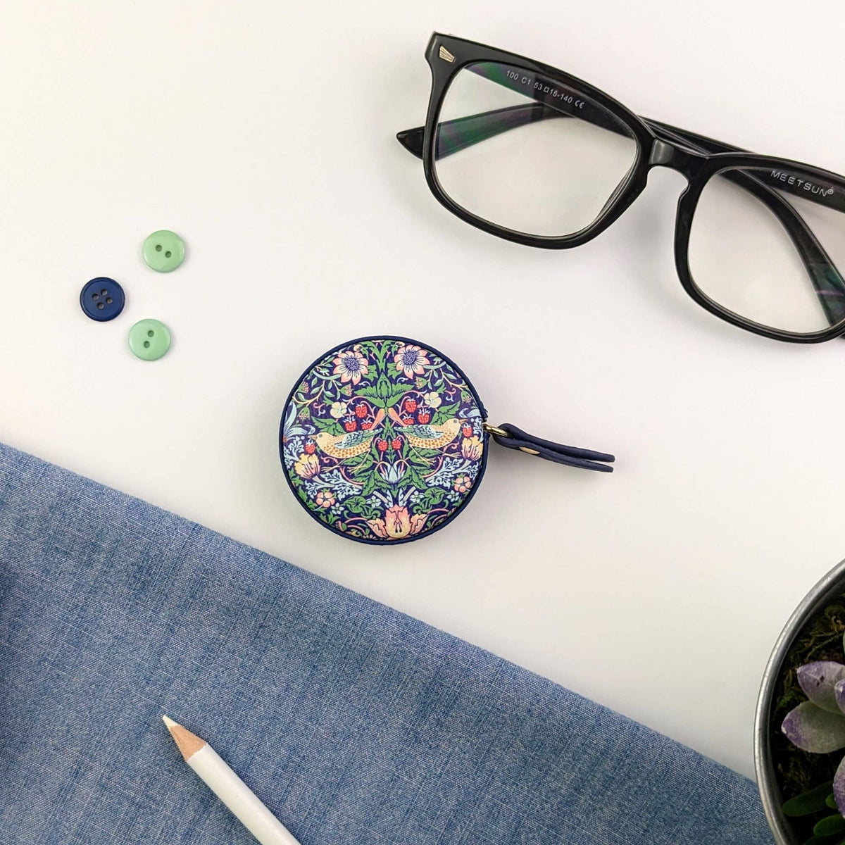 William Morris Strawberry Thief Measuring Tape