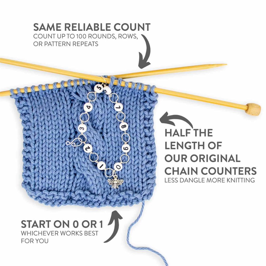 Tiny Sea Turtle Circle Chain Row Counter: Small (up to US 4 needle / E hook)