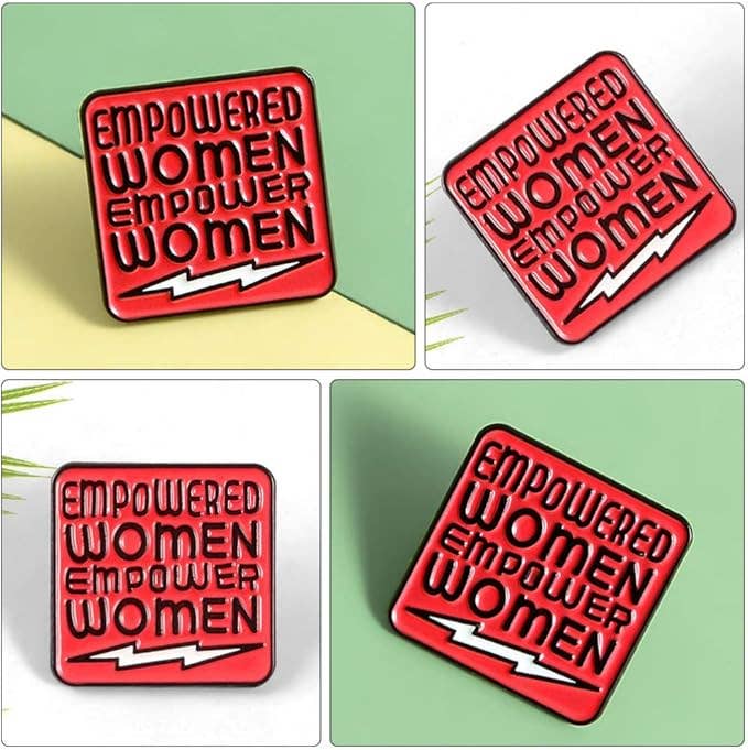 Bold and Beautiful: Empower Women Enamel Pin (0.9 in)