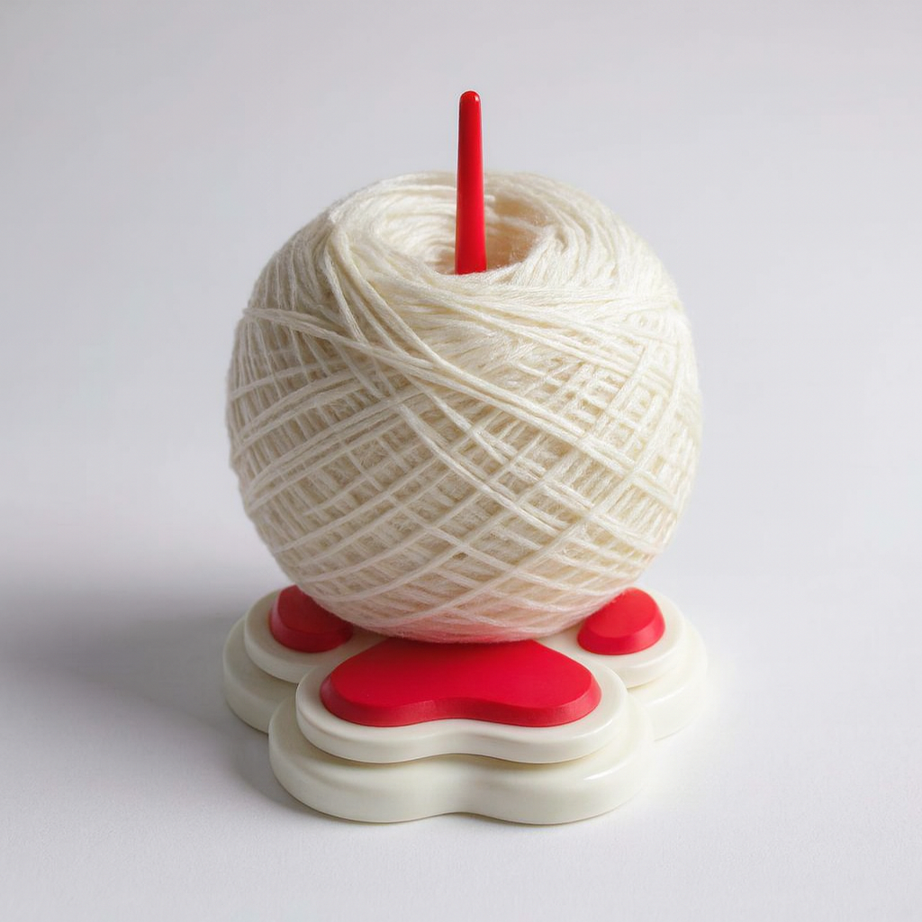 3D Printed Paw Print Yarn Holder – Pet Lover : Violet