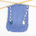 Bunnies & Butterflies Odd / Even Knitting Row Counter Set: Medium (up to US 8 needle / H hook)