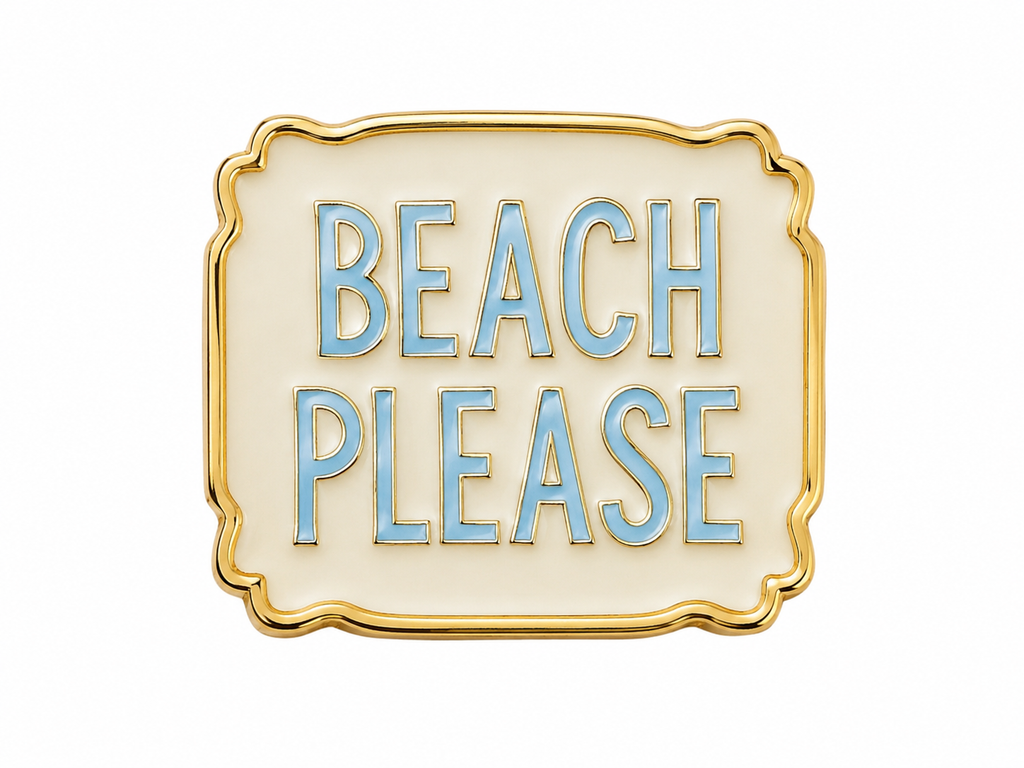 Imán para agujas (needle minder) Beach Please de Emerald Coast Needlepoint