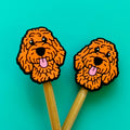 Protectores de puntas para agujas de tejer Golden Doodle / Labradoodle de Comma Craft Co