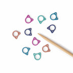 Solid Rainbow Cats: marcadores de puntos sencillos para tejer: medianos (hasta US 8) de Twice Sheared Sheep