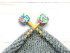 *Orificio pequeño* Blue Floral Hexagon | Stitch Stoppers de Fox & Pine Stitches
