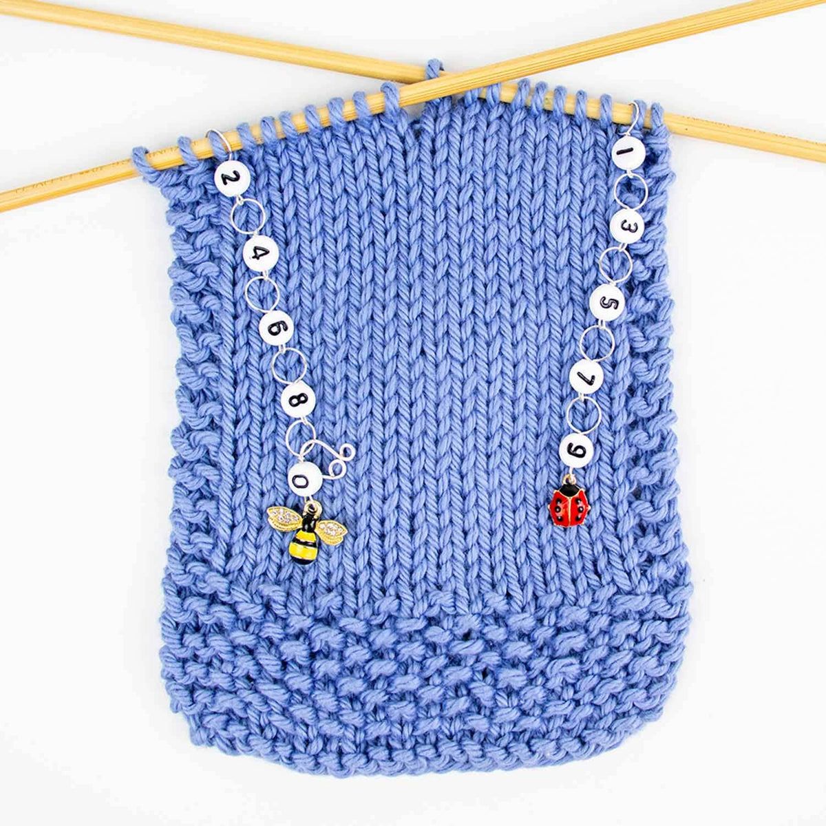 Bug Friends Odd / Even Knitting Row Counter Set: Medium (up to US 8 needle / H hook)