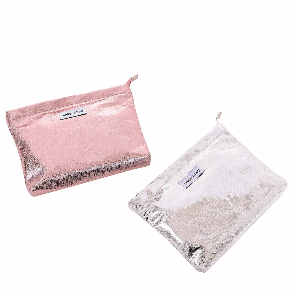 Mini Makeup Bag, Cute Small Makeup Bag for Purse: Gold